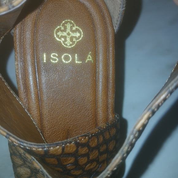 Isola Brown Studded Sandals Size 7. - Picture 6 of 7